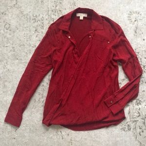 Michael Kors red long sleeve